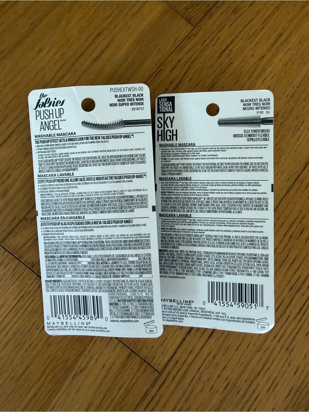Maybelline Lash Sensational & The Falsies Push Up Angel Mascara - Black (2-Pack)